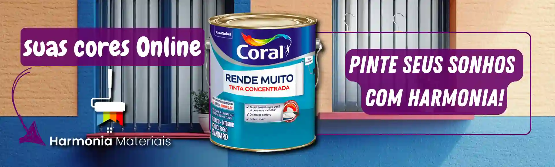 banner rende muito loja de tinta